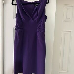 Adrianna Papell Purple Mini Dress